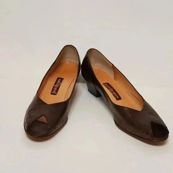 Jack Rodgers open toe leather shoes size 7 brown - Picture 2 of 7